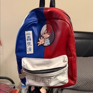 Anime Character Red and Blue Backpack
